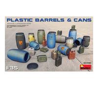 MiniArt Set Barili e Bidoni Plastic 1/35, Dettagliati Con Decals 9341