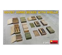 Miniart SOVIET AMMO BOXES W/SHELLS KIT 1:35 - MIN35261