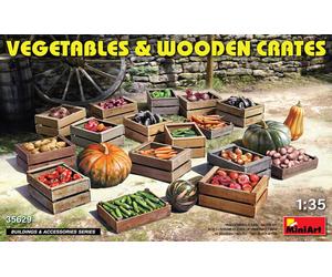 Miniart VEGETABLES & WOODEN CRATES KIT 1:35