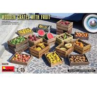 Miniart WOODEN CRATES WITH FRUITS KIT 1:35