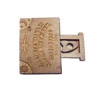 Miniatur Spirit Board, piccola tavola Ouija, fatta a mano, con cassetto, Ouija Board in legno, strumenti di divinazione, per famiglia, amici, tavola spirituale, decorazione per camera da letto