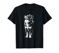 Miniatura American Shepherd Ritratto Minimalista Mini Aussie Maglietta