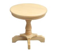 Miniatura case delle bambole End Table 1:12 mobili in legno rotondo tavolino modello case delle bambole soggiorno scena decorazioni case delle bambole accessori decorazione