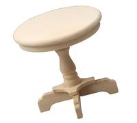 Miniatura case delle bambole End Table 1:12 mobili in legno rotondo tavolino modello case delle bambole soggiorno scena decorazioni case delle bambole accessori decorazione
