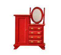 Miniatura case delle bambole Vanity Tavolo 1/12 Scala Vintage Toeletta Con Realistico Per Casa Delle Bambole Decors Casa di Bambola Vanità