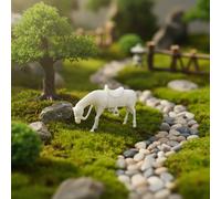 Miniatura Cavallo in Plastica, Figurina Stile Cinese per Paesaggi, per Presepe