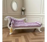Miniatura Con Sedile Lungo Cucito A Mano, Scala 1:12, Lettino Per Svenimenti,