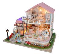 miniatura di casetta graziosa villa con illuminazione LED