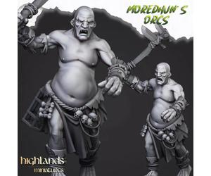 Miniatura di Higlands - Orche e goblin - Gigante di montagna - Stampato in 3D