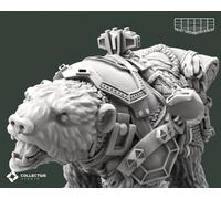 Miniatura Di Orso A Cavallo Compagno Di Animale Per TTRPG Come D&D 5E Pathfinder