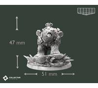 Miniatura Di Orso A Cavallo Compagno Di Animale Per TTRPG Come D&D 5E Pathfinder