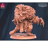 Miniatura Di Troll Zombie Con Frecce Per TTRPG Come D&D 5E DSA