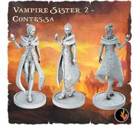 Miniatura Di Vampiro Sorella Assetata Di Sangue Figurina Per D&D 28mm 32mm 75mm