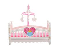 Miniatura Doll House, set di mobili per bambini, accessori per la casa delle bambole, mini letto e accessori con tema Artoon, decorazioni in resina 1:12, per bambini, famiglie e fotografia, ideale