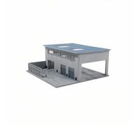 Miniatura Edificio Modello 1 64 Diorama Architettonico con Dettagli Esterni Stampati Struttura Rigida Base in PVC Adatta, style to 3