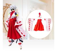 Miniatura in scala 1/12 Miko Outfit Elegante Cosplay Accessori