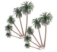 Miniatura Palma Modello Cocco Verde Plastico 10 Pezzi per Scenari | Diorama e Plastico Architettonico, Effetto Realistico, Set da 10 Elementi