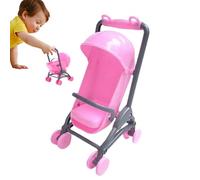 Miniatura per Carrozzina per Bambole realistica - Giocattolo per casetta da Gioco, Robusto, Leggero, Dettagliato, Sicuro, Giocattolo educativo, Creativo, di Alta qualità | per Le camerette de