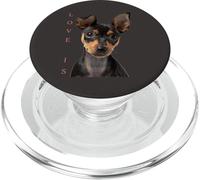 Miniatura Pinscher camicia cane mamma papà t-shirt amore cucciolo animale domestico PopSockets PopGrip per MagSafe