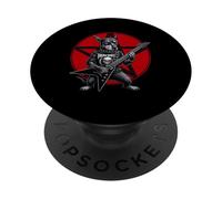 Miniatura Pinscher Heavy Metal Guitar Rock Dog Lover PopSockets PopGrip Adesivo