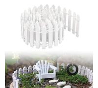 Miniatura Recinzione Giardino,Recinzioni in Legno Bianco 90x5cm,Recinto Legno per Fata in Miniatura Giardino,Recinzione decorativa,Adatta per giardino,Vasi da Fiori Decorativi Decorazione fai da te