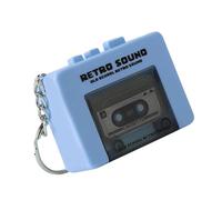 Miniatura Retro Cassette Giocatore Keychains Vintage Tape Recorders Design Con Riproduzione Musica E Registrazione Di Personalizzazioni