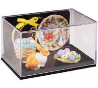 Miniatura Reutter Casa Bambole Peter Rabbit Piatto Pasqua 4 Pezzi