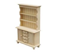 Miniatura Robusta Libreria In Legno 1 12 Scala Dollhouses Mobili Tre Strati Gabinetto Accessorio Per Gioco Di Finta Giocattolo In Miniatura Libreria