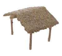 Miniatura Scenica Realistico Casetta Rustica Staccabile per Micro Fattoria | Abs, Lavorazione Curata e Peso Ridotto, Ornamento da Cortile e Tavolo, per Allestimenti Micro Paesaggistici