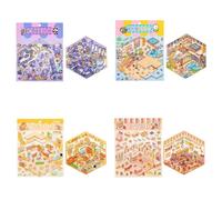 Miniatura Simulato Cabina Scena Adesivo per Scrapbooking Diario Decorazione