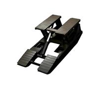 Miniatura Sollevatore Auto Mini Sollevatore Garage Modello Carrozzeria Attrezzatura Officina Simulazione Accessorio PP Dipinto a Mano Adatto per Colle, Nero Nuovo