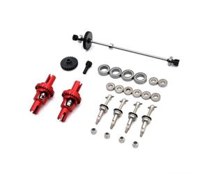 Miniatura Veicolo Pacchetto Trasmissione Differenziale Ingranaggi Albero Centrale Cuscinetti Metallo per Modelli 1 28 Compatibile con 284131 K969 K979, color to 5