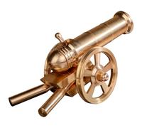 Miniatura Vintage Ottone Cannone Modello, Ispirato Decor Figurina, Dettagliato Antico 14 Cm Lungo Da Collezione Per La Casa Display