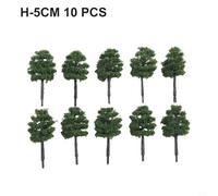 Miniature Alberi 5cm Realistici per Wargames | da 10 , perfetti per creare boschi fitti nei presepi natalizi o scenari ferroviari