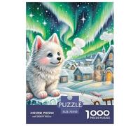 Miniature American Eskimo Dog 1000Pezzi Puzzle Immagine Dipinta Pet Dog Divertimento Regalo Per Adulti E Bambini Per Adulti E Bambini A Partire Dai 12 Anni70x50cm/1000pcs