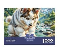 Miniature American Eskimo Dog Puzzle 1000 Pezzi Puzzle Per Gioco Familiare Pet Dog Divertimento Per Adulti Idea Regalo Uomo E Donna A Partire Dai 12 Anni70x50cm/1000pcs