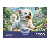 Miniature American Eskimo Dog Puzzle Da 1000 Pezzi Per Adulti Puzzle Per Gioco Familiare Pet Dog Intrattenimento Creativo Idea Regalo Uomo E Donna Per Adulti E Bambini A Partire Dai 12 Anni70x50cm/10