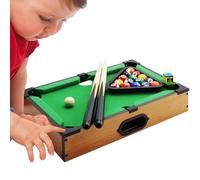 Miniature Billiards Table, Compact Billiards Set, Game Room, 13,58 x 9,06 x 2,87 Inches Complete Accessories and Equipment, Perfect for Family, School, Gatherings, Outdoor Plaything