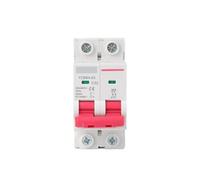 Miniature Circuit Breaker MCB 2P 36mm 2 Poles Din Rail Breaking Capacity 6A/10A/16A/20A/25A/32A/40A/50A/63A MQXFCZUX(50A)