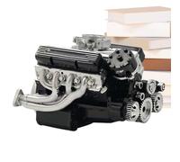 Miniature Combustion Motor, Mechanical Assembly Kit, Functional Engine, 15x11x10.5cm Motion Display Gear, Stem Education Toy, Desktop Showcase for Students Hobbyists