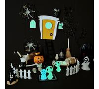 Miniature di Halloween | 35 Pezzi Ragno Scheletro Figurine del Villaggio di Halloween | Figurine di in miniatura, Mini Paesaggio del giardino di per la decorazione desktop
