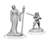 Miniature di mago e guerriero sacro non dipinte di Critical Role