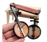 Miniature Di Strumenti Musicali Modelli Di Mobili In Miniatura Degli Antichi Pipa Guzheng E Guqin(2)
