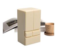 Miniature Doll Fridge - 1:12 Scale Two Door Refrigerator, Modern Kitchen Toy Appliance, Imaginative Play Household Furniture | Cute Accessory For Christmas Easter Birthday Gift