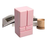 Miniature Doll Fridge, Creative Double Door Fridge, 1:12 Scale Kitchen Toy with Realistic Design, Toy Refrigerator, Fridges with Functional Details for Birthday and Christmas