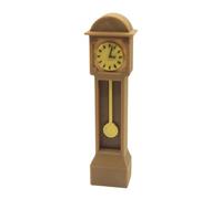 Miniature Doll House Clock - 3D Printed 2,4 x 1,5 x 8,8 cm | Victorian 1:12 Scale Standing Clock, Doll House Decor | Small Watch for Kids Teens Adults Home Office Living Room Bedroom Desktop