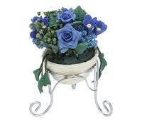 Miniature Flowers Exquisite Miniature Model Vivid Design Fine Workmanship Fairy Garden Plants Miniature Dollhouse Plants Miniature Pots Doll House Accessory for Mini House