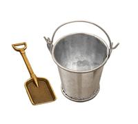 Miniature Garden Tools, Miniature Shovels Crafts, 1.42inches Portable Small Realistic Bucket Ornament, Workplace, Children, School, and Home Decoration
