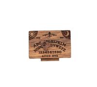 Miniature Ghost Board with Drawer,Small Ouija Board Planchette Ouija, Portable Spirit Table Made of Wood, Miniature Spiritual Table for Family Friends, Ghost Halloween Decorations for Family Friends