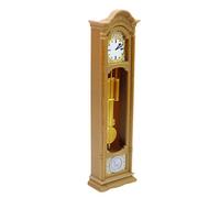 Miniature Grandfather Clock, 1:12 Scale Vintage Model, Victorian Clock with Realistic Details, Doll House Furniture, Grandfather with Decorative Design, Home Accent for Office Living Room